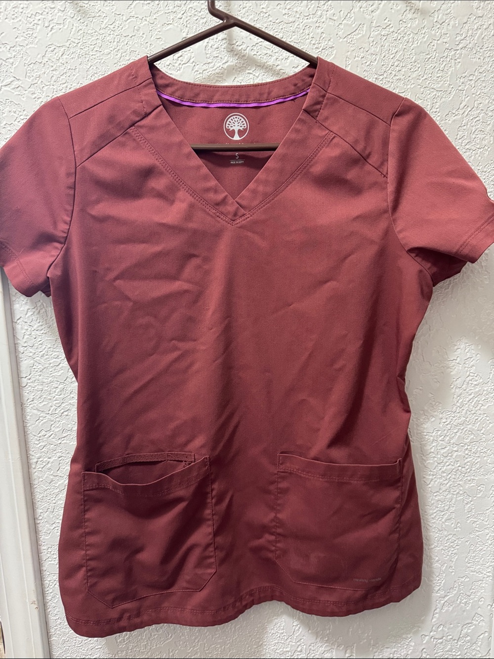 Women’s Healing Hands V-Neck Medical Scrub Set